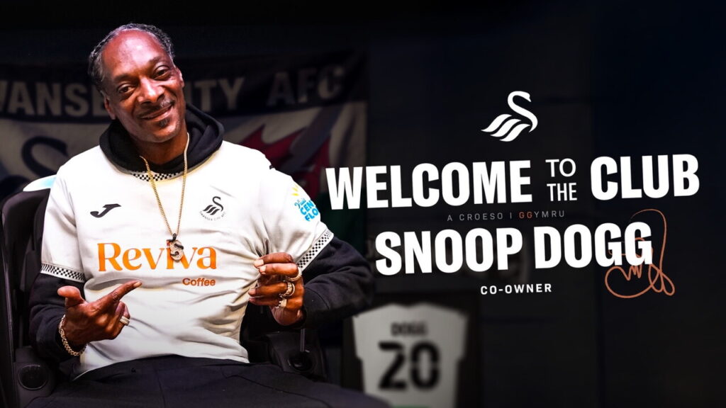 Aworan Snoop Dogg ni ile Swansea
