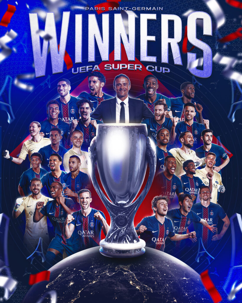 PSG borí Tottenham láti gba ife ẹ̀yẹ UEFA Super Cup